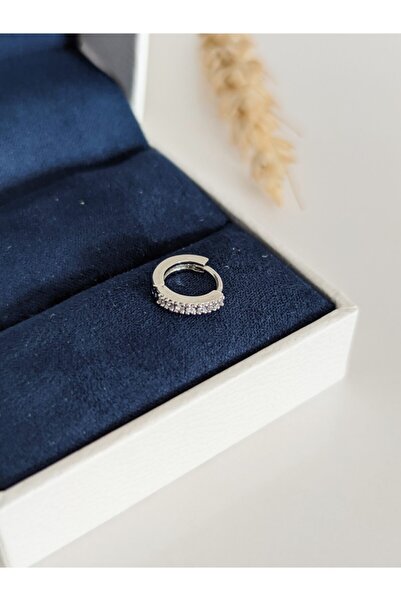 SU PERİSİ TAKI BİJUTERİ Cerrahi Çelik Zirkon Taşlı Gümüş Halka Piercing , Tragus
