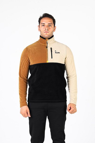 NJM SPORT WEAR Ανδρικό φούτερ Polar Slim Fet Half Zipper 3 χρωμάτων