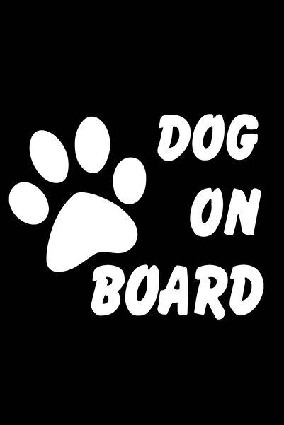 modecal 14x11 Cm Dog On Board Auto Sticker
