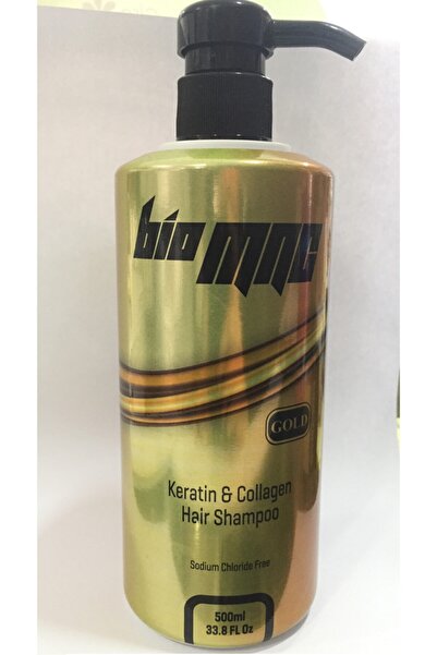 Bio شامبو الكيراتين والكولاجين الذهبي Mnc 500 مل لا يحتوي على كلوريد الصوديوم