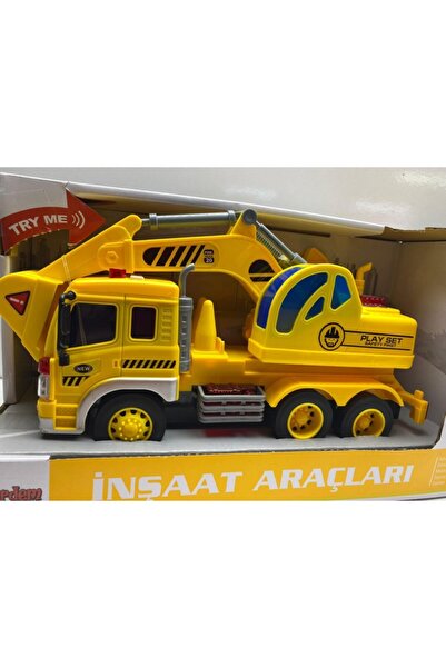 afreyz oyuncak Excavatorlu Kamyon Sesli Işıklı Kazıcı Kamyon Yeni Model Kepçe...