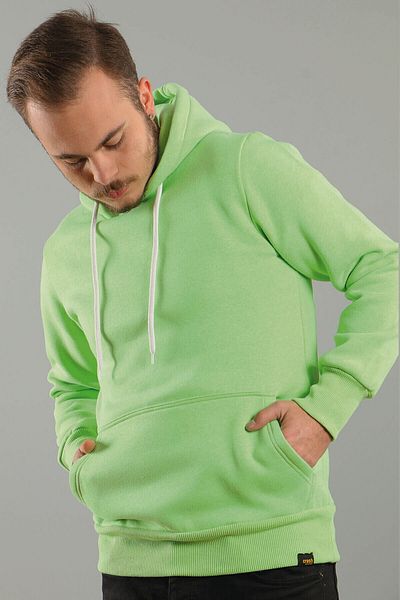 AMAZING CRASH Πράσινο Unisex Βασικό φούτερ με κουκούλα και τσέπη καγκουρό