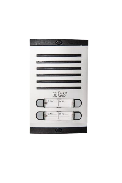 Nts Diafon Sesli Işıklı Fotoselli Çift Sıra 4lü Zil Butonu 4003-4