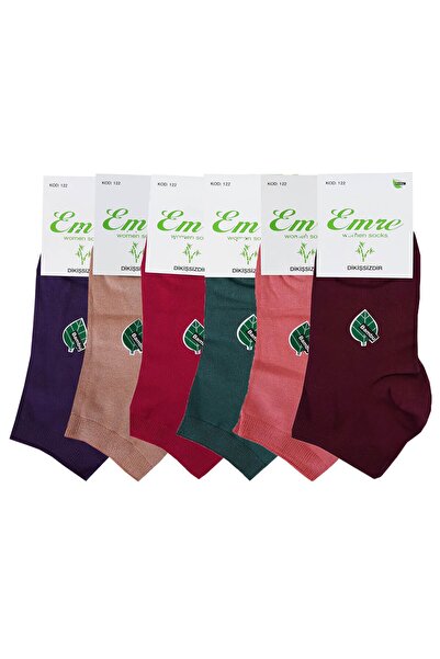 Hepsine Rakip Ciorapi papuci scurti din bambus pentru femei, 6 piese