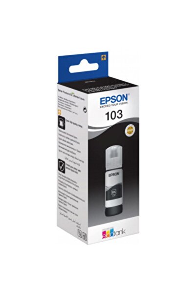 EPSON 103 Black Siyah Şişe Mürekkep T00s14a L1110-3110-3150-5190