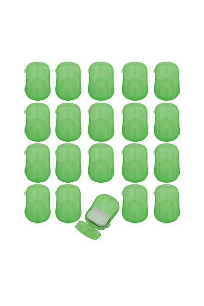 Roselicious Paper Soap Total 400 Sheets 20 Packs Green