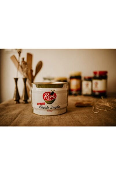 REM ZEYTİN 1500 gr Sofralık Siyah Zeytin (291 – 320) – Teneke Coğrafi Işaretli Ürün