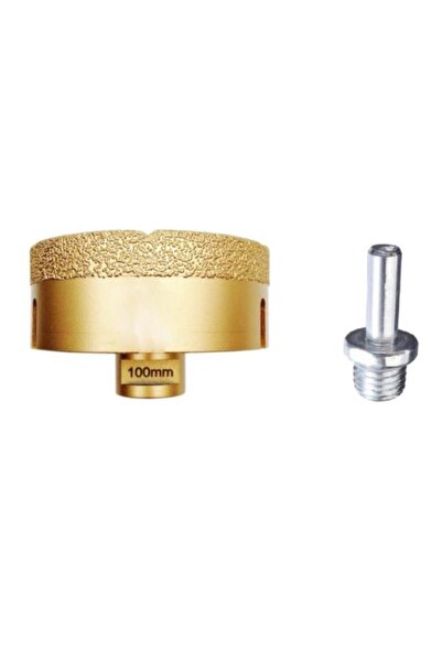 DepoMega 100 Mm Granit Mermer Seramik Delme Panç Spiral Ve Matkap Için Aparat...