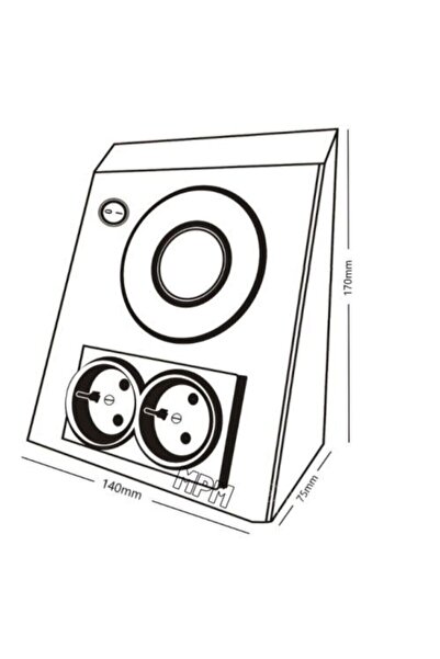 MPM إضاءة LED للمطبخ تحت الخزانة مع مقبس كهربائي، مقبس مزدوج، هيكل أبيض، 3 وات، ضوء أبيض LED، 6500 كلفن