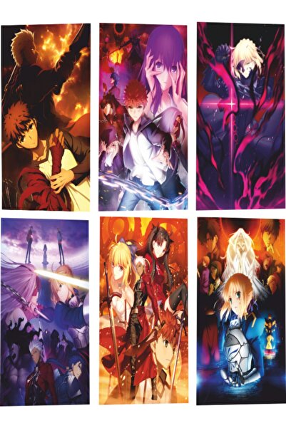 Hayat Poster Fate 02 anime set od 6 mini retro drvenih postera