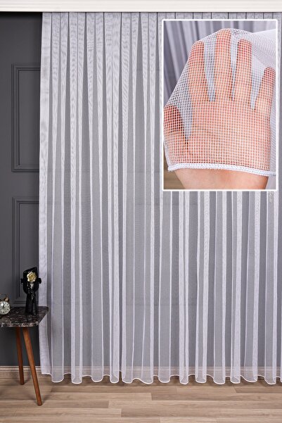 perdealemi File Düz Tül Perde, 200x250, Sık Pile, 1/3