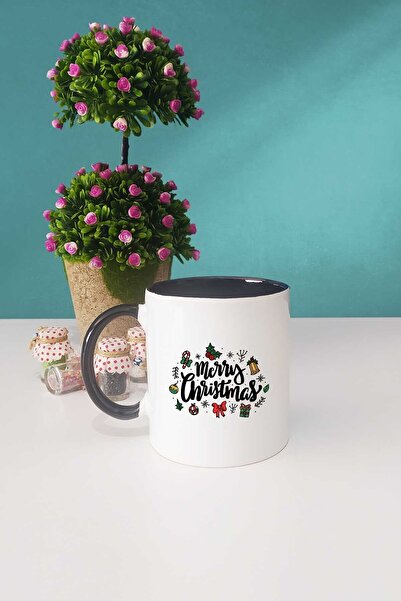 Hedizu عيد ميلاد سعيد هدية السنة الجديدة القدح الأسود حامل القلم سلسلة المفاتيح