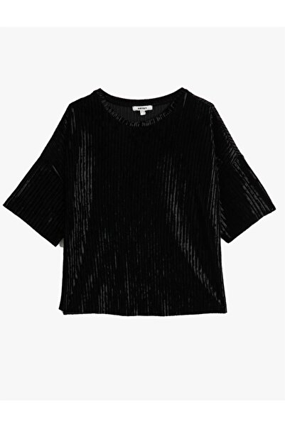 Koton Γυναικείο Μαύρο T-Shirt 9YAK13169EK