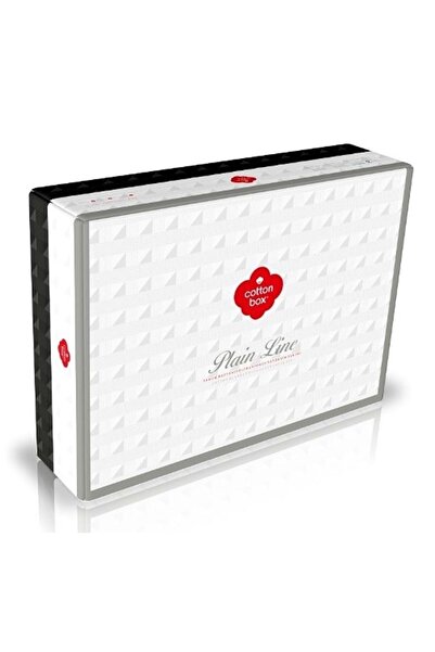 Cotton Box Plain Cotton Blanket Double Duvet Cover Set-cubo Tile