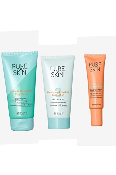 Oriflame Pure Skin Seti 41676-41673-41674