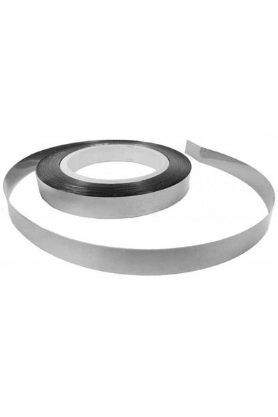 Hayaller Dükkanı Γυαλιστερή Μεταλλική Ασημένια Ράφια 8 mm 25 mt