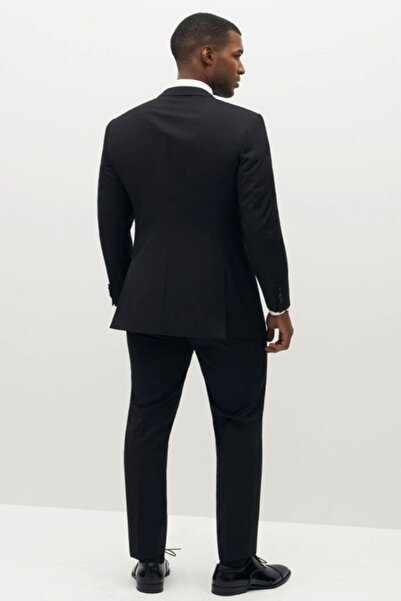 Marca Uno Siyah Slim Fit Takım Elbise