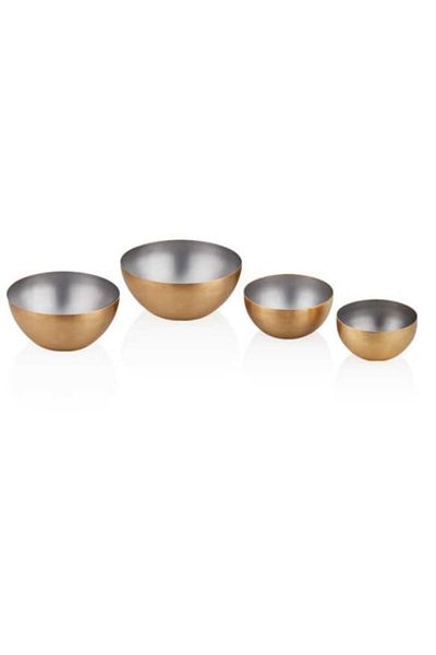 Narin Star Snack Bowl - Gold & Beige - Matte - 12 Cm