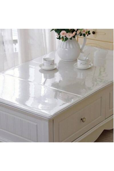 ERKSOLHOME Pvc Şeffaf 120 Cm En 1,4 Mm (NET KALINLIK) Kalın Kaymaz Koruyucu Masa Örtüsü