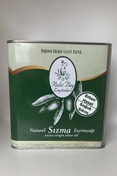RUHİ BEY ZEYTİNLERİ Erken Hasat Sızma Zeytinyağı 2 Lt