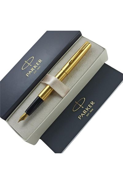 Parker Frontier Stainless Steel - قلم بتصميم محشو