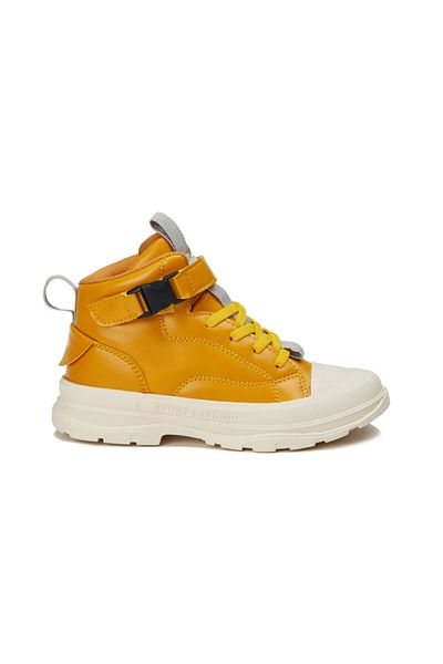 Vicco Unisex παιδικές κίτρινες μπότες με αγκράφα από μπαμπού