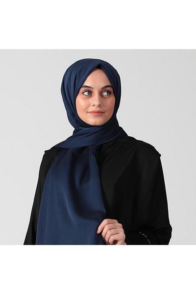 ipekistanbul Σάλι σιφόν Janjanlı - Navy Blue