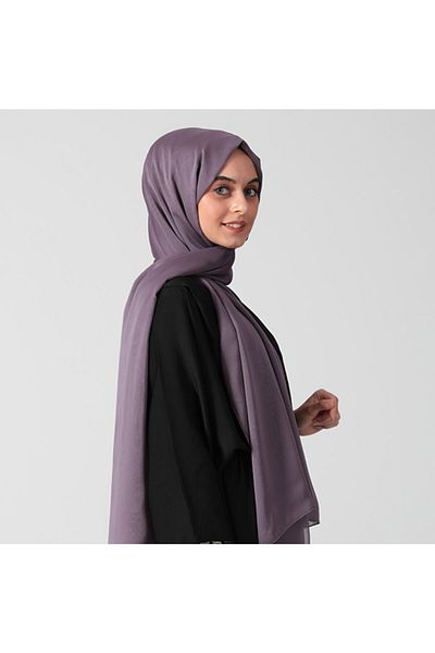 ipekistanbul Janjanli Chiffon Shawl - Fig Purple