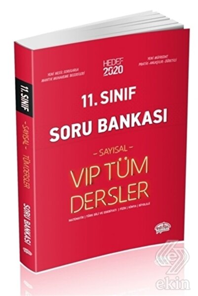 Genel Markalar 11. Sınıf Sayısal Vıp Tüm Dersler Soru Bankası 202
