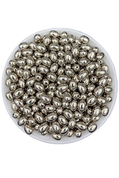 Hedef Bijuteri Gümüş /nikel Renk Badem Model Ccb 8x11mm Metalize Metal Görünü...