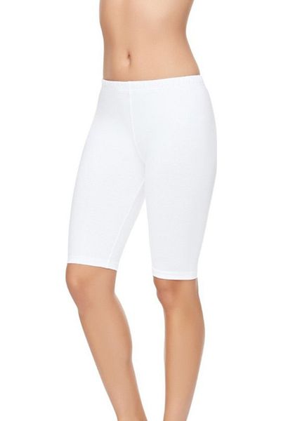 Tutku Elit Akdenizpos Sm01 - Modal White Elastane κοντό γυναικείο κολάν πάνω από το γόνατο 2103