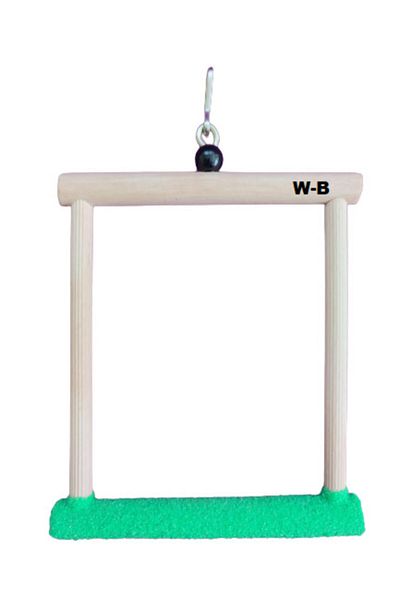 Wooden Bird Budgie Sand Swing (green Color)