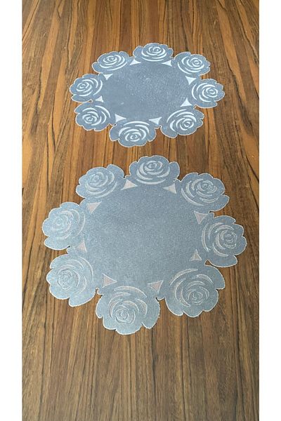 NURHAN HOME COLLECTION Τραπεζάκι σαλονιού 2 τεμαχίων τριαντάφυλλο μοντέλο