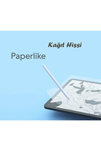 ZMOBILE Ipad Pro 12.9" 5.nesil 2021 Paperlike Nano Kırılmaz Ekran Koruyucu Kağıt Hissi Paper Like