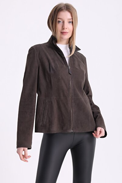 Leather Club Kahve Çift Taraflı Süet Deri Ceket