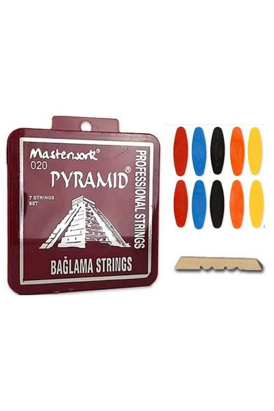 Şenses Masterwork 0.20 Long Handle Pyramid Wire Set + 10 Numbered Tezene + Threshold