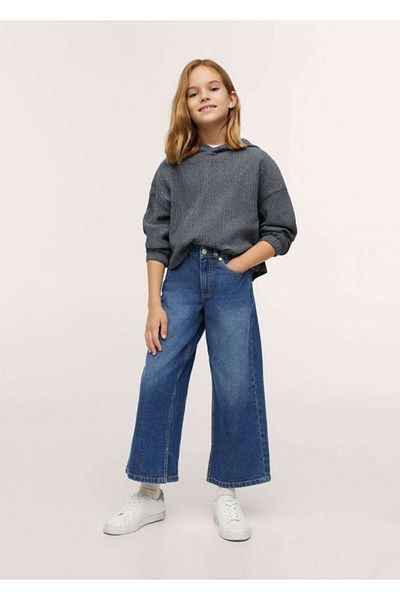 MANGO Kids Υπερμεγέθη υφαντό φούτερ