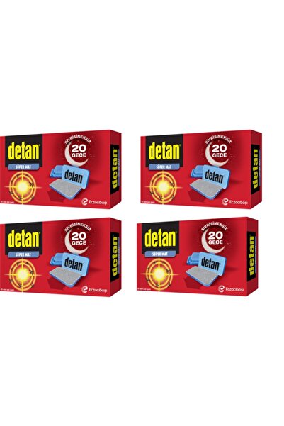 Detan Sivrisineksiz 20 Gece Süper Mat Yedek Tablet X 4 Adet