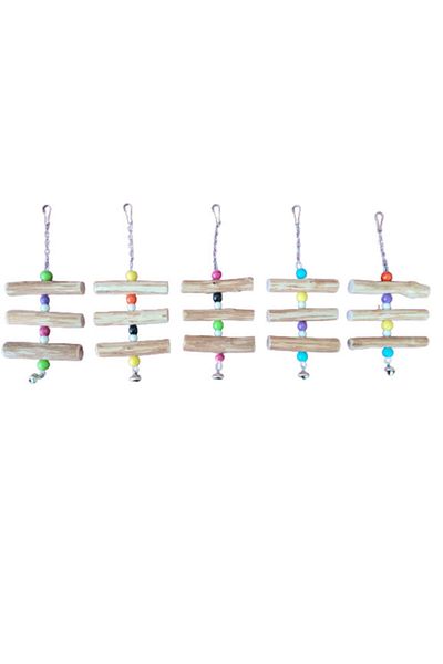 Wooden Bird Three Piece Stress Hanger Toy