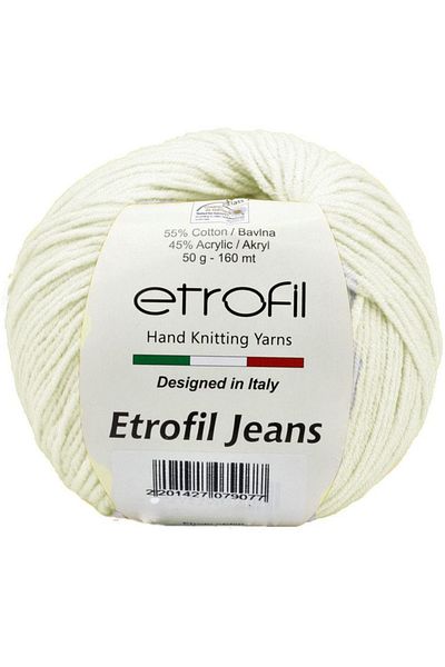 Etrofil Punch (Punch) και Amigurumi Ipi Jeans 028 Ecru (απαλό λευκό)