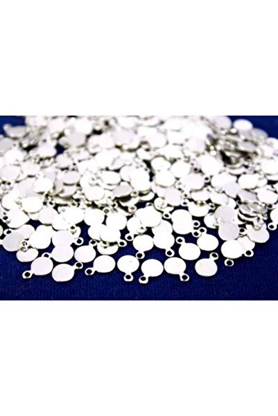 yfhobi 20 Adet - 6 Mm Yuvarlak Kulplu Pul, Takı Malzemesi, Metal Pul, Nikel K...