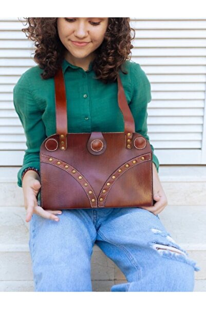 volk Deri El Işi Kadın Omuz Çantası Sensi Modeli