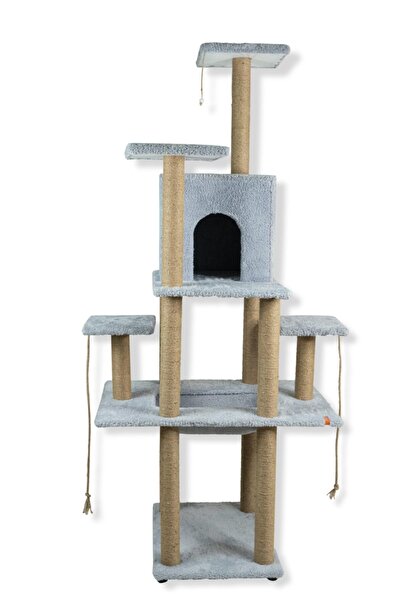 PUGALO منزل خدش القطط مع برج خدش القطط ونعل اللعب