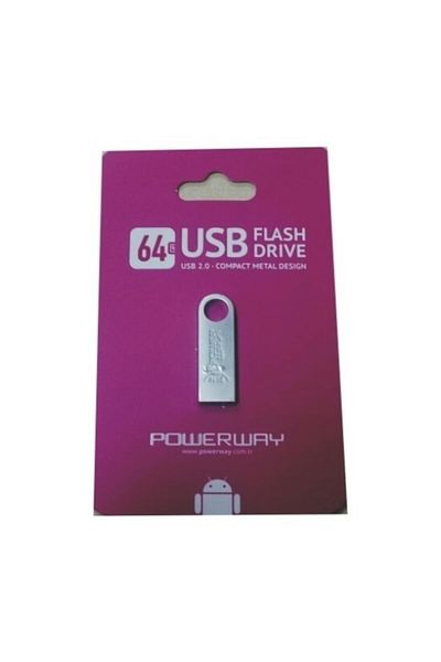 POWERWAY USB 2.0 64Gb Metal Flash Memory