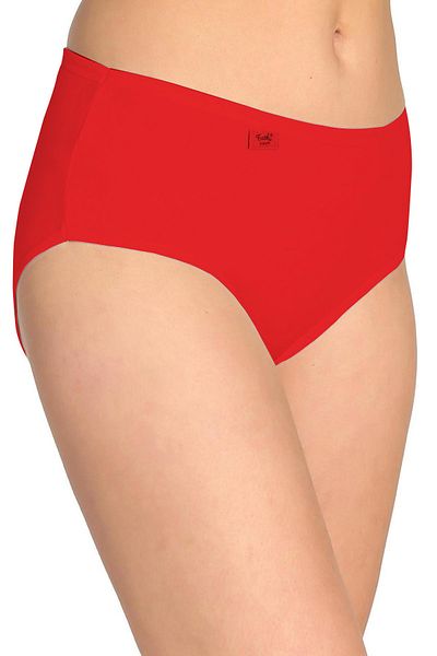 Tutku Red Women's Panties - High Waist, Thin Rubber Bato