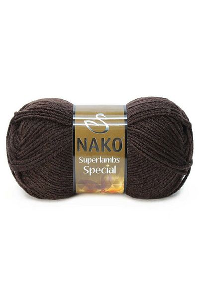 NAKO 1 Piece Superlambs Special 4987 Dark Chocolate Engi Hand Knitting Thread