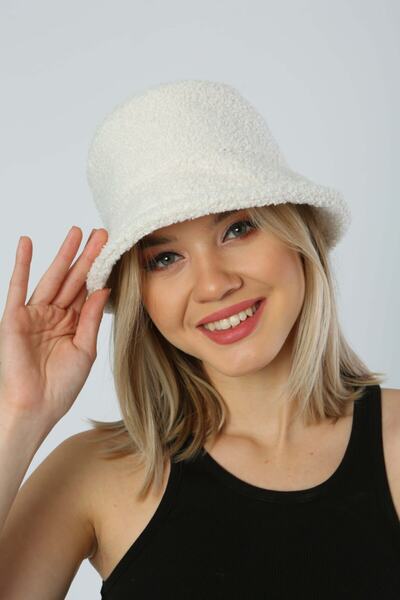 BALIENTE Lux Ecru Teddy Bucket - Women's Hat