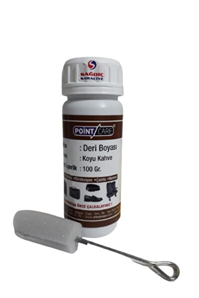 A POINT Point Care Koyu Kahve Deri Boyası Döşeme Mont Çanta Ayakkabı Kemer Boyası