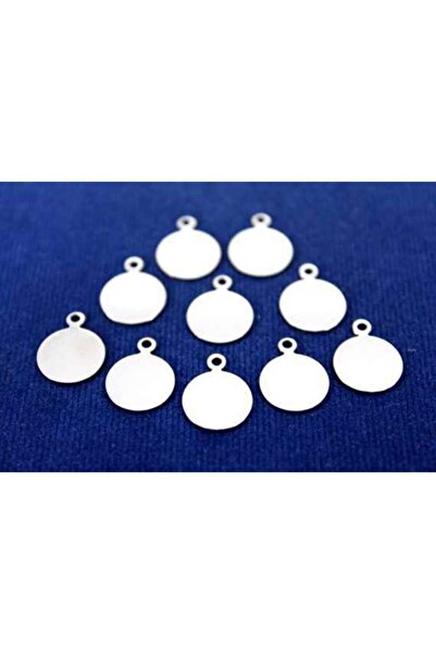 yfhobi 10 Adet - 10 Mm Yuvarlak Kulplu Pul, Takı Malzemesi, Metal Pul, Nikel ...