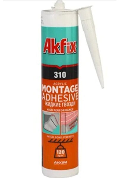 Akfix Kartonpiyer & Stropiyer Yapıştırıcı Beyaz 310 ml